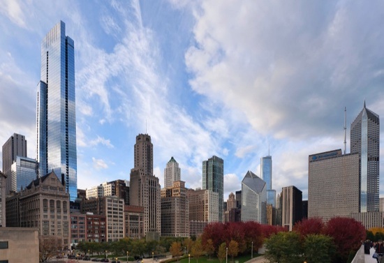 Chicago skyline, wikimedia