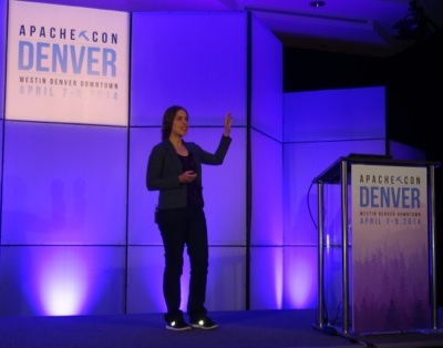 Hilary Mason at ApacheCon in Denver