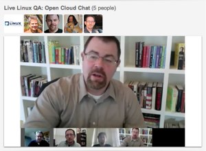 Live Linux Q&A video chat on the open cloud