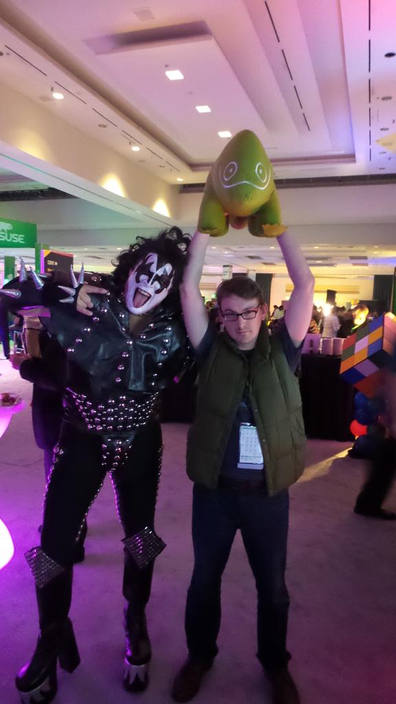 Gene simmons impersonator at SUSECon