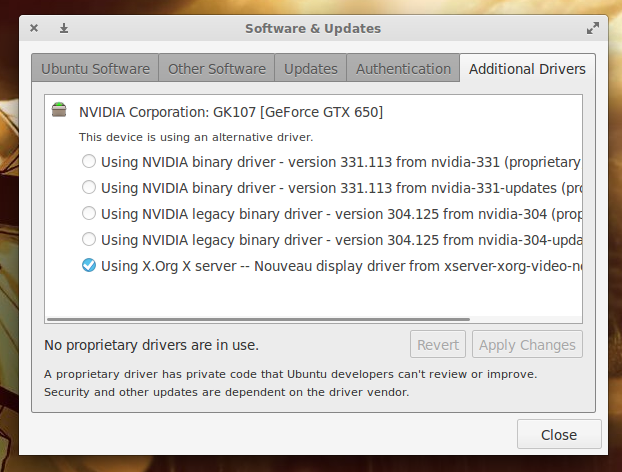 Figure 2: Installing additional drivers for graphics, sound, or wireless.