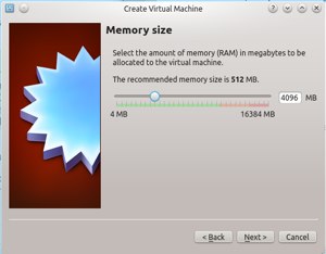 Figure 1: Give your new VM enough memory