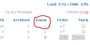 figure 1 ZoneMinder zones