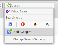 Adding Google as your default search in Firefox