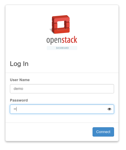 openstack login page