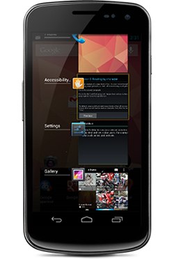 Jelly Bean screenshot of accessibility features