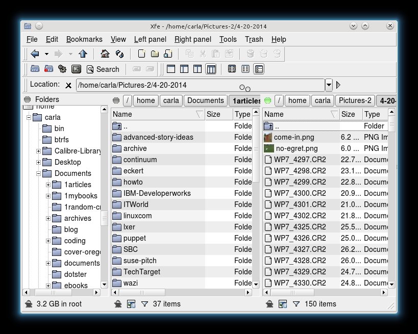 xfe file manager