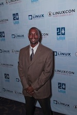 Derald at LinuxCon 20th Anniversary Gala