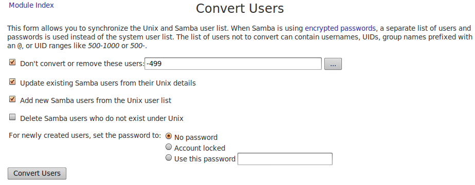 Convert users