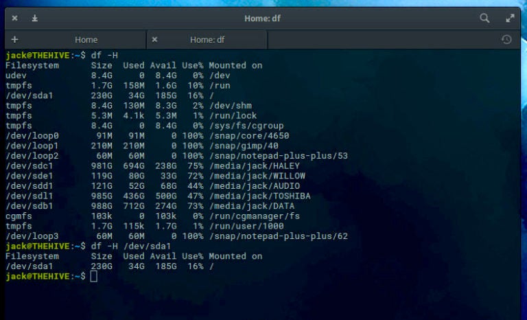 How to Check Disk Space on Linux from the Command Line