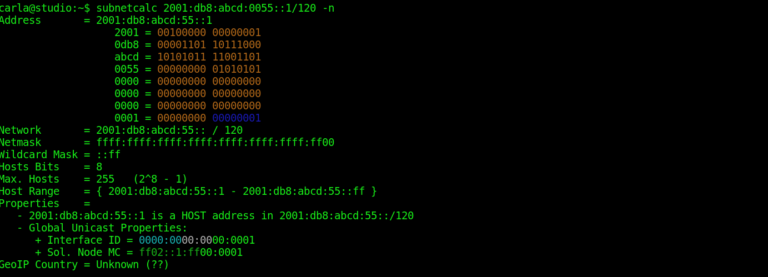 Calculating IPv6 Subnets in Linux