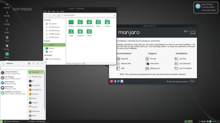 Latest Manjaro Linux 15.12 Update Brings Linux Kernel 4.5 and KDE Plasma 5.6.1