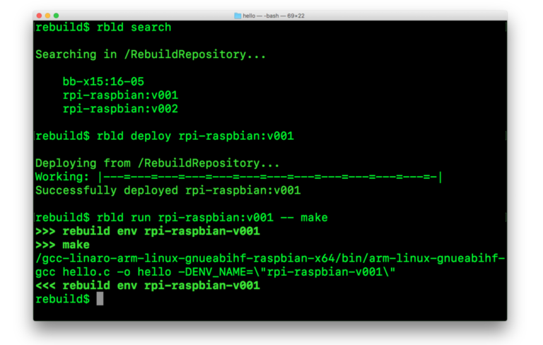 Simplifying Embedded and IoT Development Using Rebuild and Linux Containers