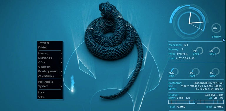 Viperr Linux Keeps Crunchbang Alive with a Fedora Flair