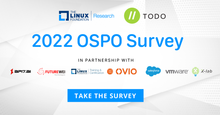 TODO Group Announces 2022 OSPO Survey