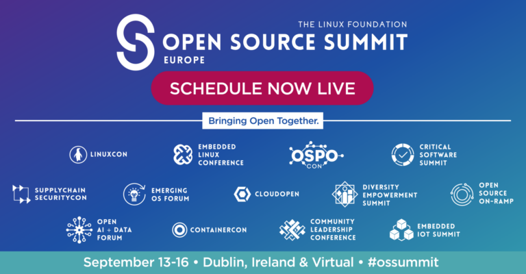 The Linux Foundation Announces Conference Schedule for Open Source Summit Europe 2022
