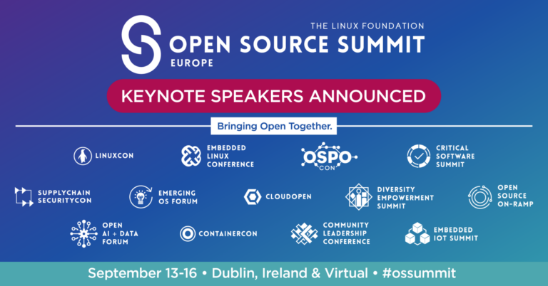 The Linux Foundation Announces Keynote Speakers for Open Source Summit Europe 2022