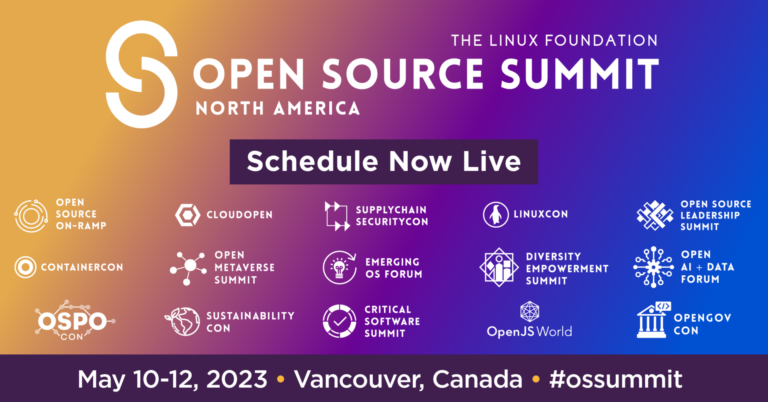 The Linux Foundation Announces Conference Schedule for Open Source Summit North America 2023