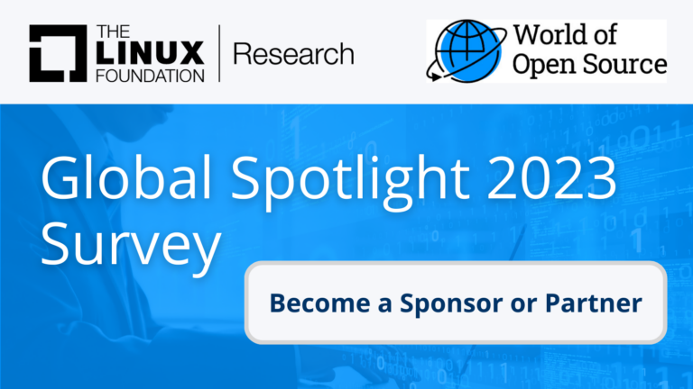LF Research Opens Call for Sponsors & Partners for World of Open Source Global Spotlight 2023 Survey