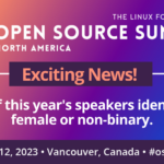 33% of Open Source Summit North America speakers identify as female or non-binary!