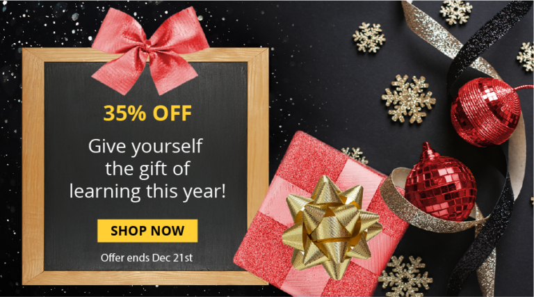 Give the Gift of Learning With 35% Discount on all Training & Certification